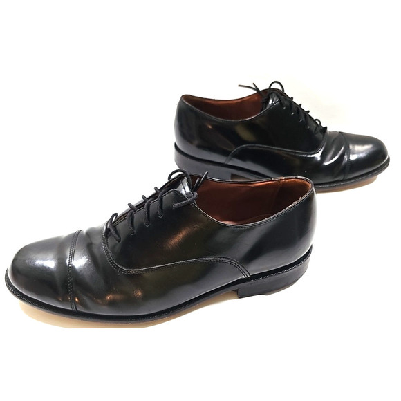 Bostonian Classics~ Men\'s Size 9.5W~ Black Leather Oxford Shoes. main image 5